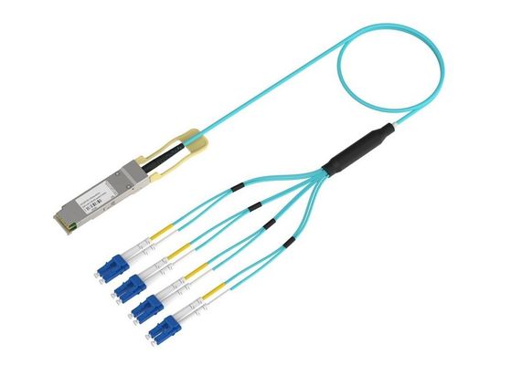 良い値段 100G QSFP アクティブ オプティカルケーブル AOC サポート データセンター用のホットプラグ可能 オンライン